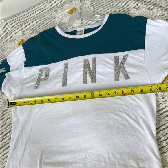 Victoria's Secret PINK Bling Sequin Graphic Women's Tee, size xs - Picture 7 of 14